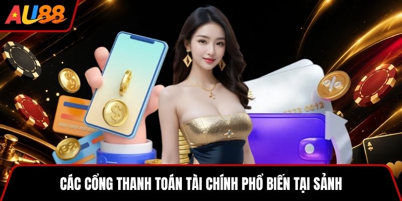Các cổng thanh toán tài chính phổ biến tại sảnh