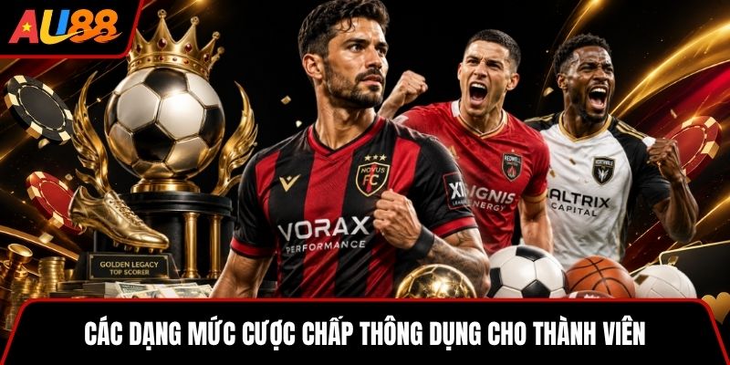 Các dạng mức cược chấp thông dụng cho thành viên