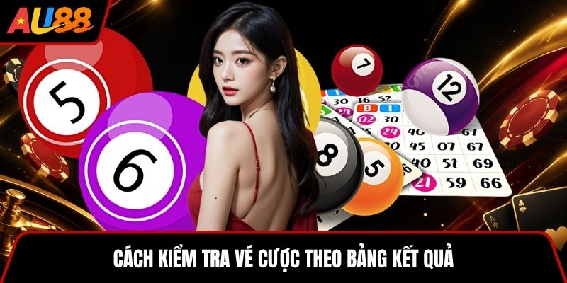 Cách kiểm tra vé cược theo bảng kết quả