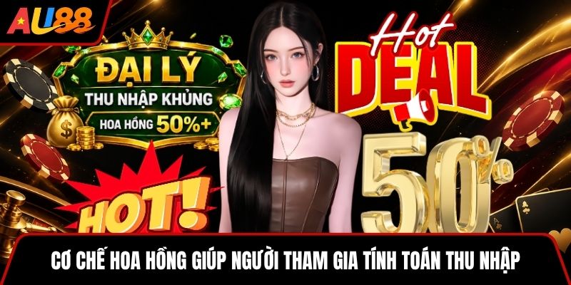 Cơ chế hoa hồng giúp người tham gia tính toán thu nhập