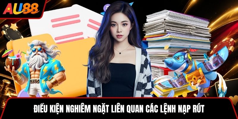 Điều kiện nghiêm ngặt liên quan các lệnh nạp rút