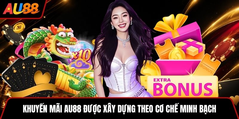 Khuyến mãi AU88 được xây dựng theo cơ chế minh bạch 
